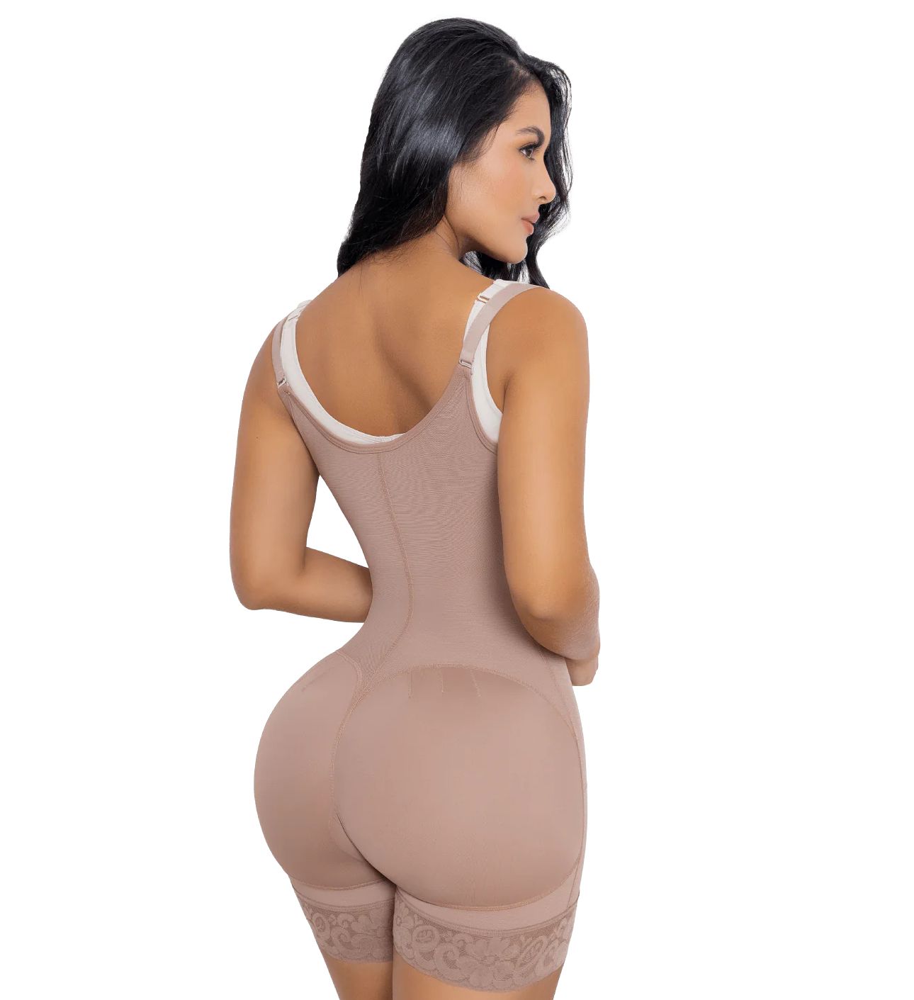 Shorts Body Shaper Covered Back With Lateral Zipper Ref-1515